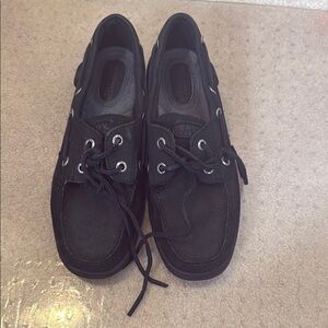 Sperry Black Boat Shoes Classic Nautical Design